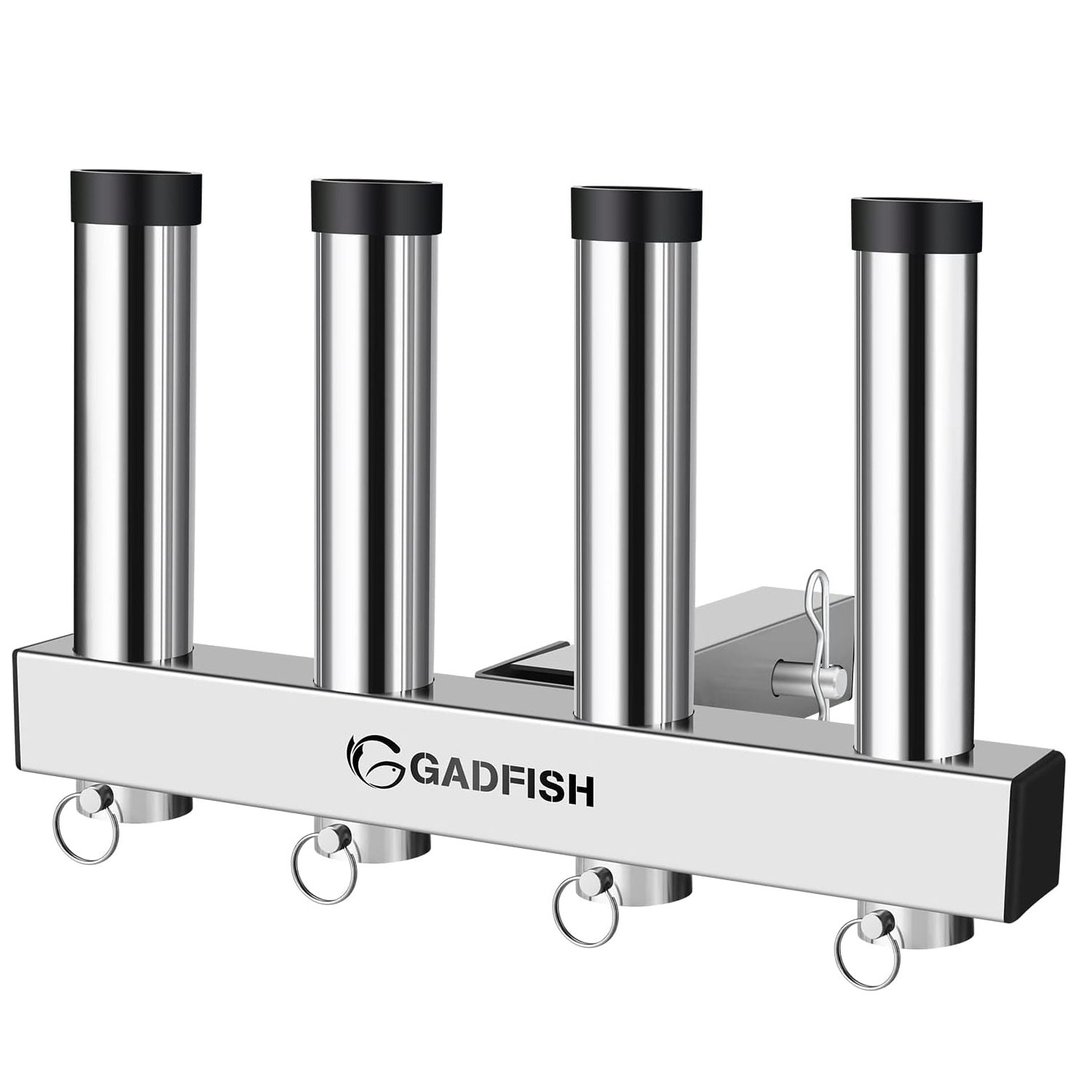 Stainless Steel Hitch Fishing Rod Holder, Hitch Mount Rod Holder, 4 Li –