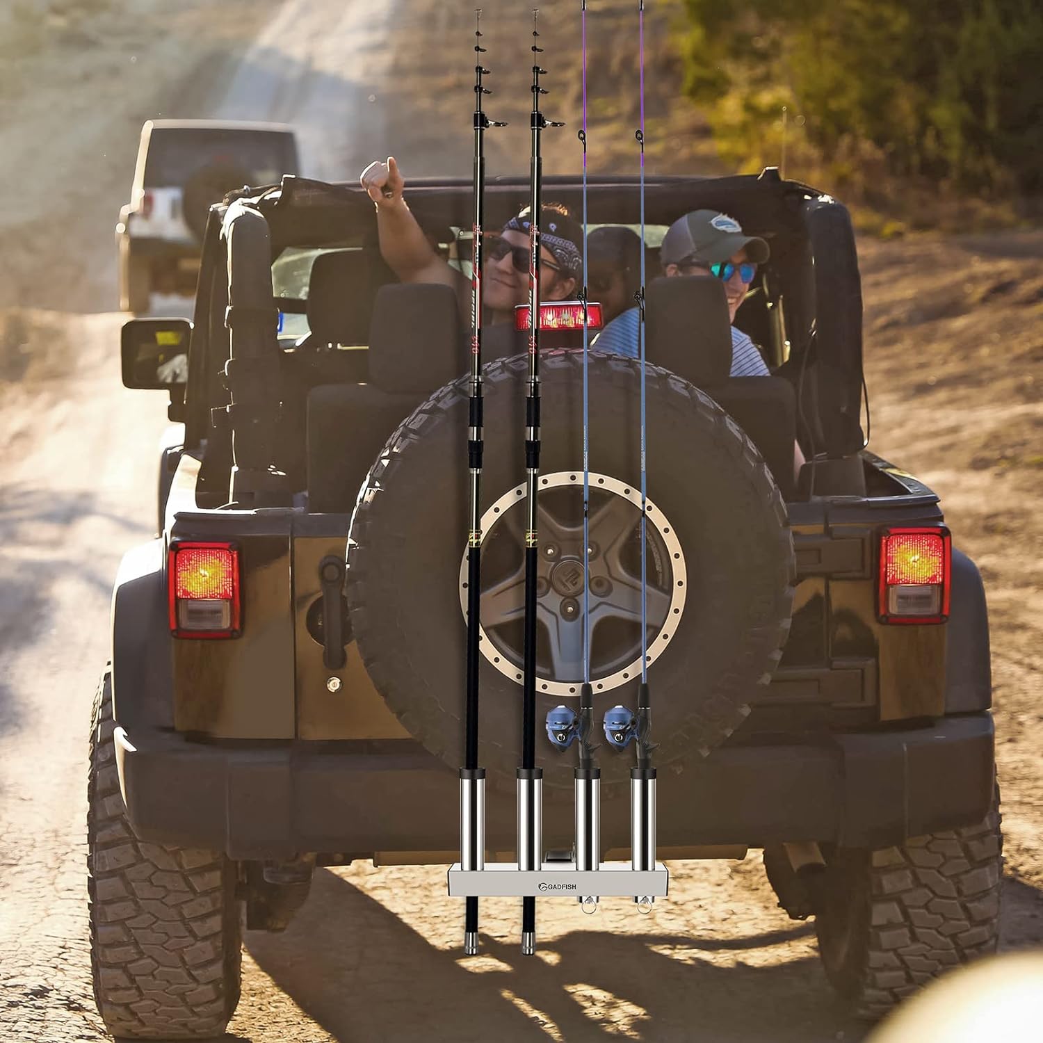 Gadfish Hitch Mount Fishing Rod Holder X-Rack Hitch Mounted Fishing Rod Carrier Kit (4 Rod) Gadfish Hitch Mount Fishing Rod Holder X-Rack Hitch Mounted Fishing Rod Carrier Kit (4 Rod)